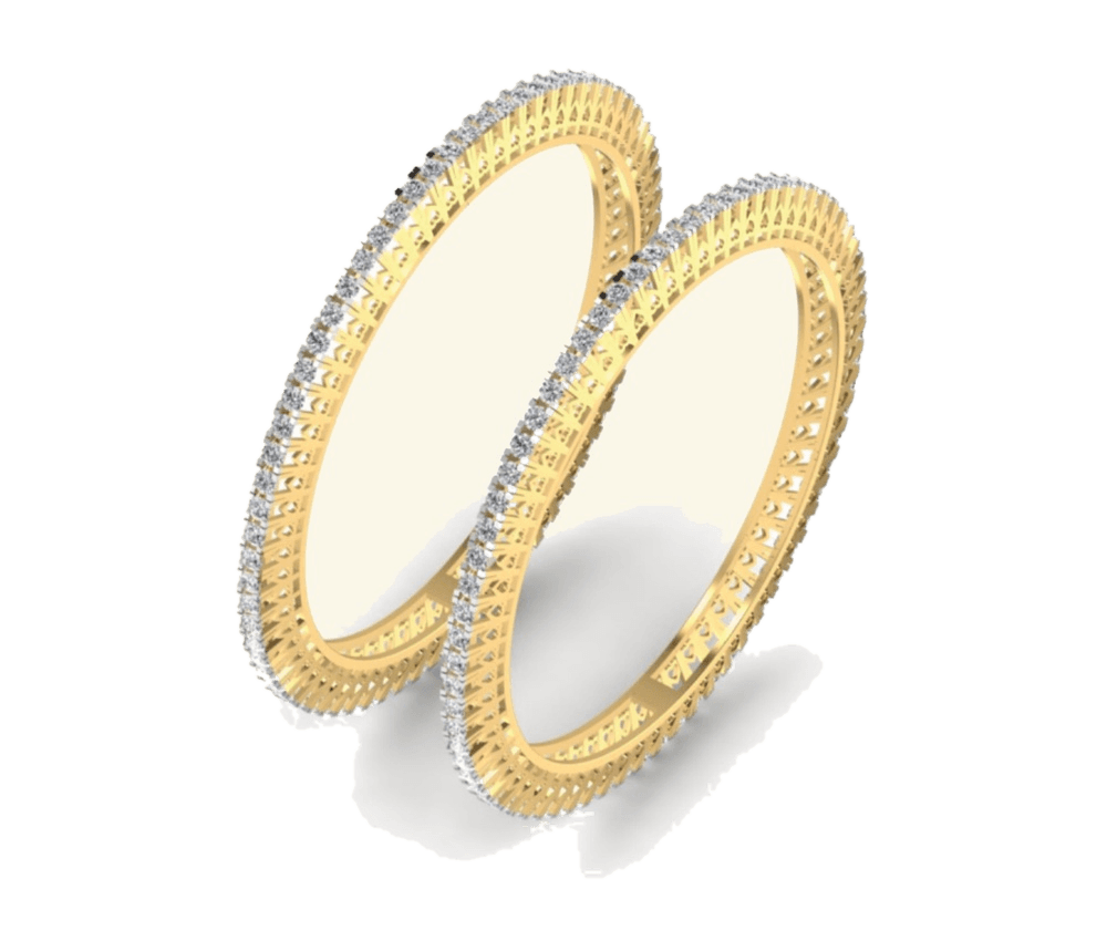 Twin Pavé Bangle Pair
