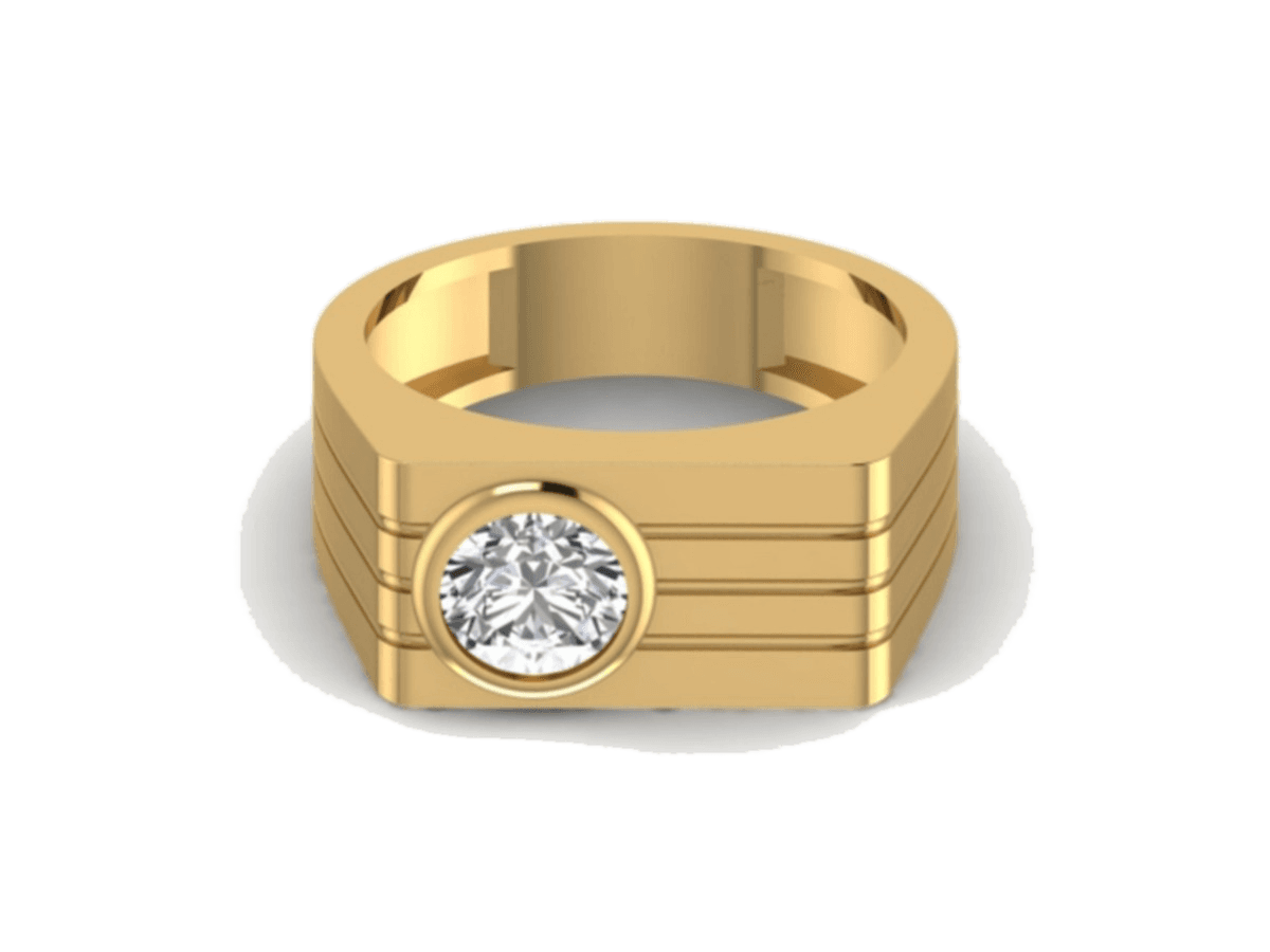 Round Geometric-Set Signet