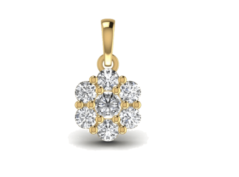 Cluster Flower Pendant