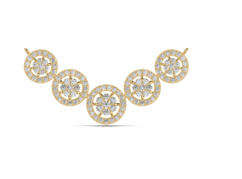 Three-Station Tennis Pendant