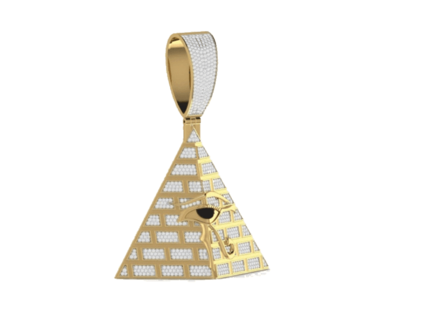 Iced Pyramid Pendant