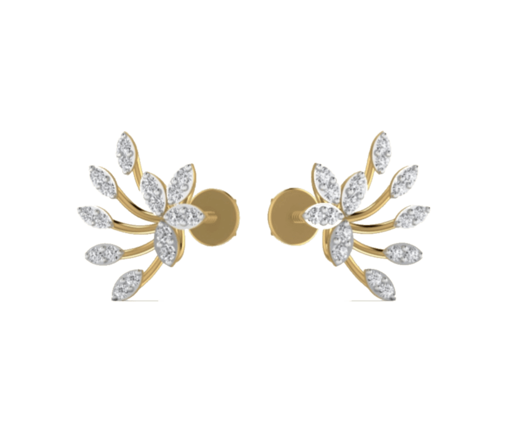 Bridal Sunburst Spray Earrings