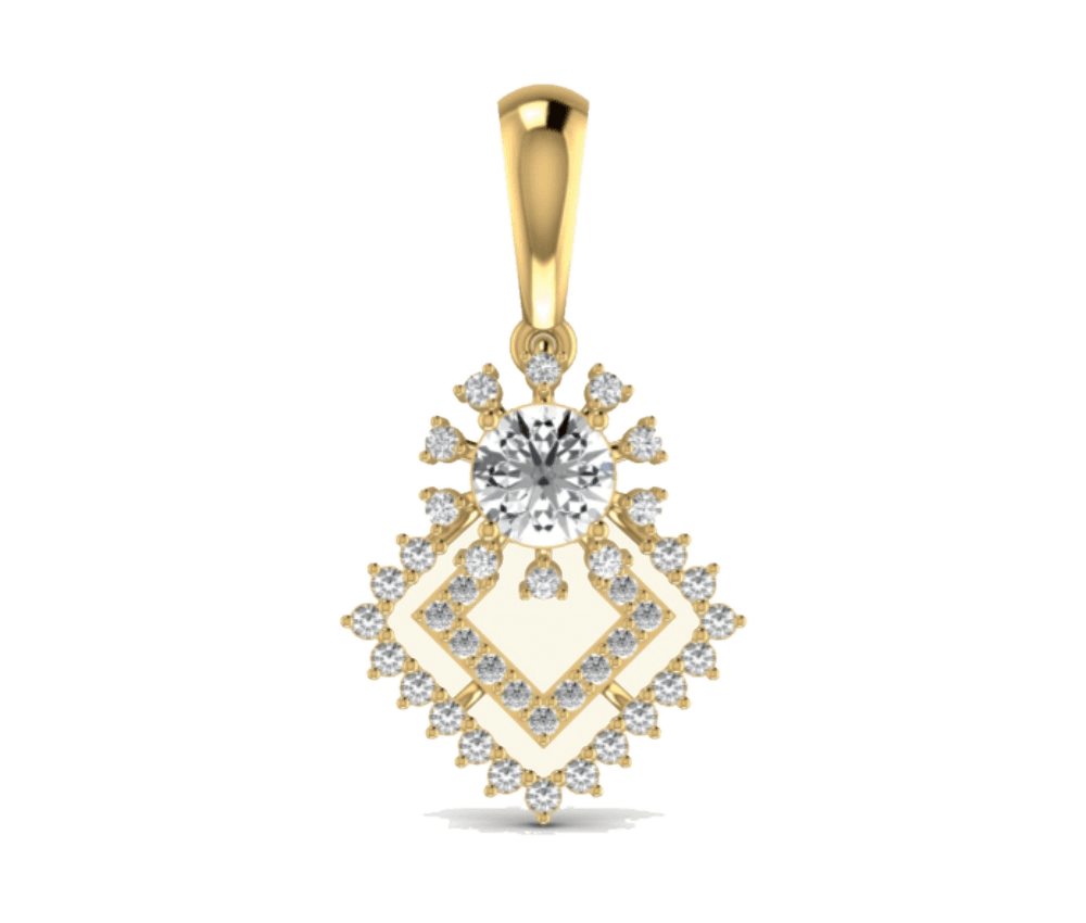 Bridal Drop Diamond Pendant