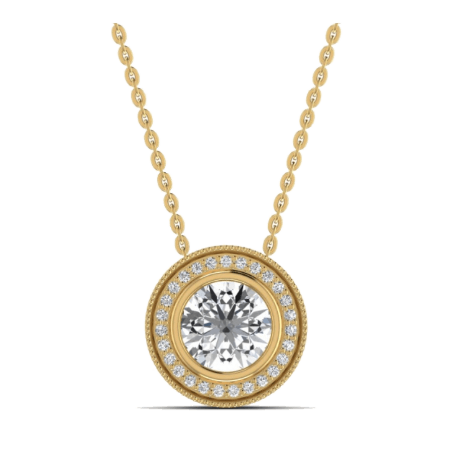 Round Halo Pendant