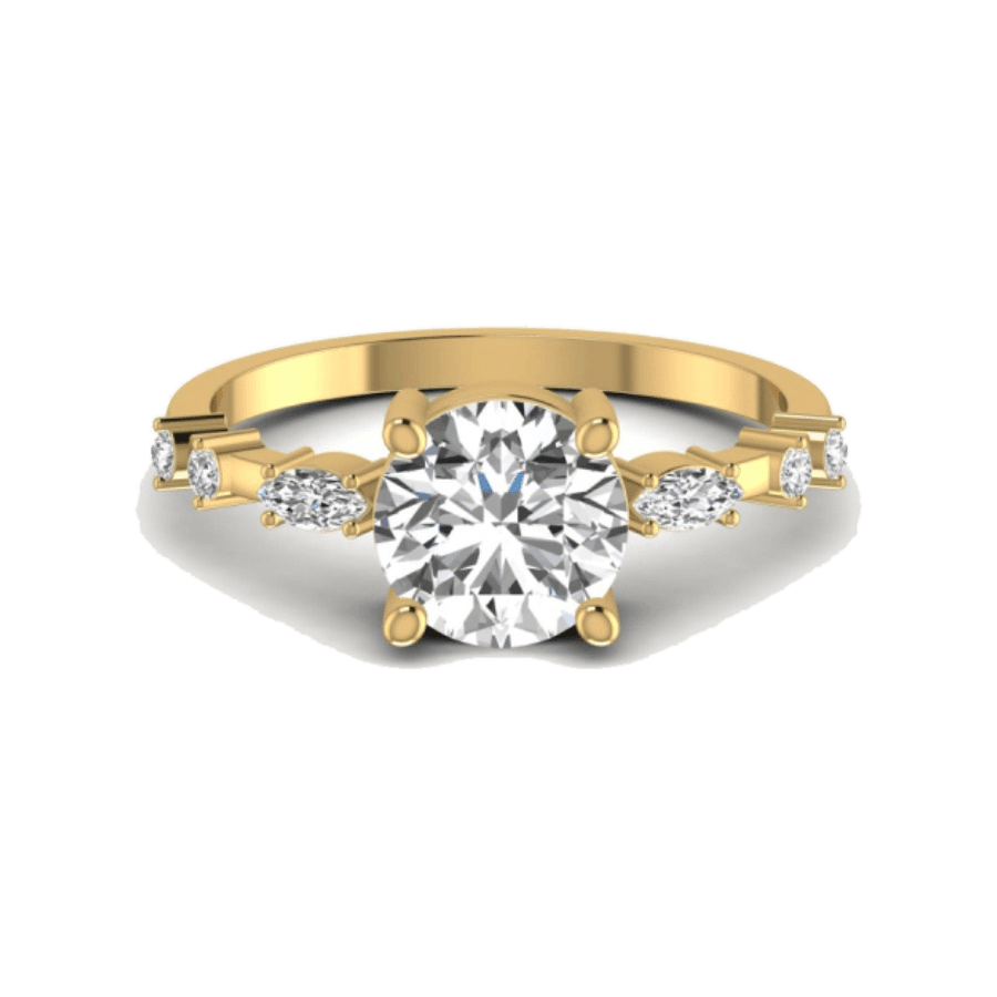 Round Halo Engagement Ring