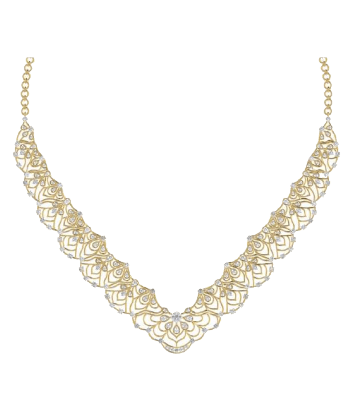 V-Shape Diamond Lace