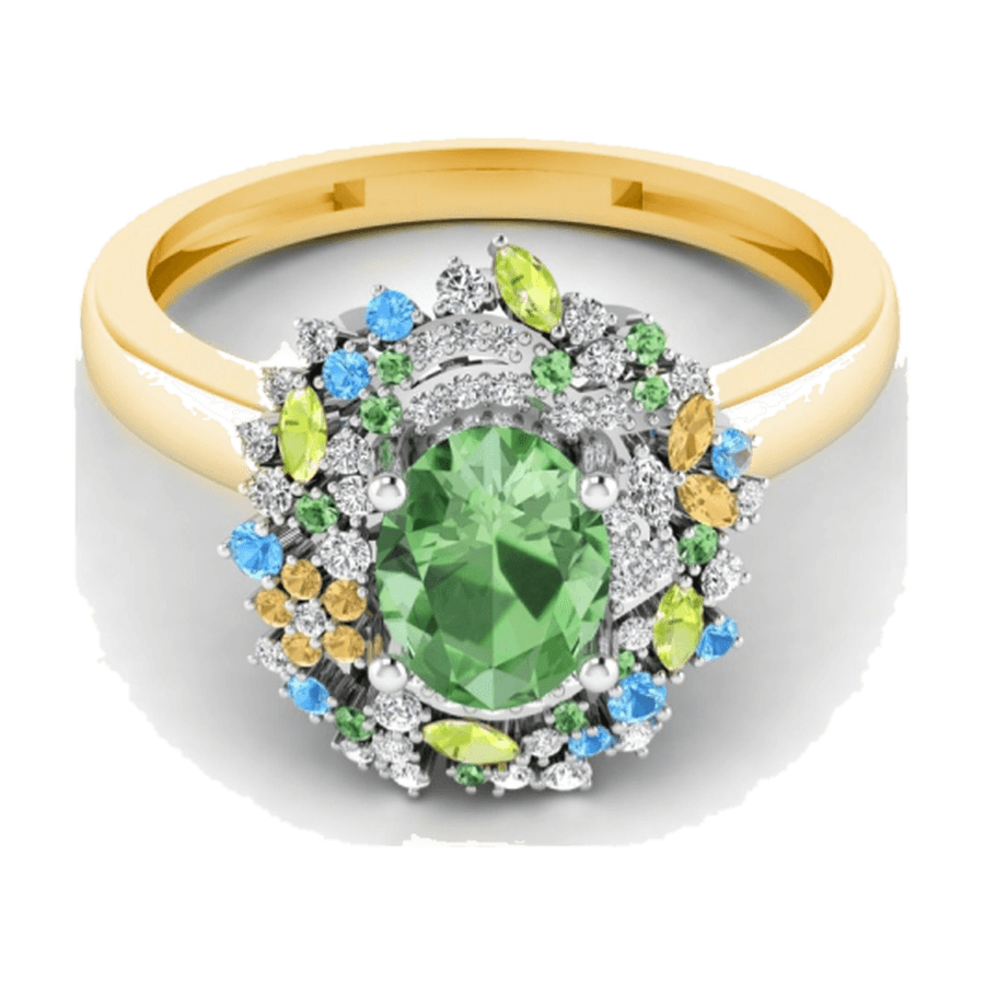 Peridot Oval Cocktail