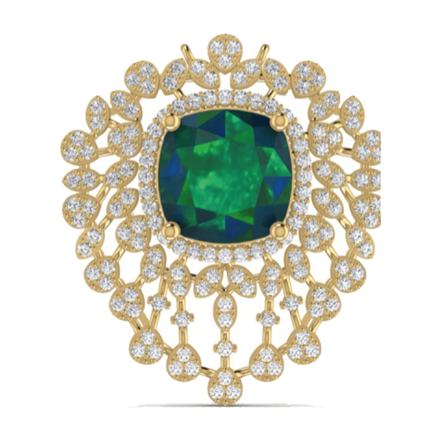 Mega Cocktail Emerald Pendant